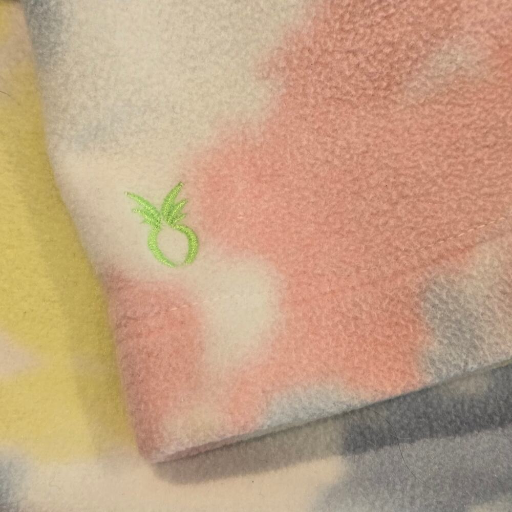 Dudley Stephens Greenpoint Fleece Pullover Small - Pastel Tie Dye Turtleneck - Picture 6 of 9